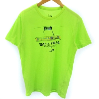 ザノースフェイス(THE NORTH FACE)のザノースフェイス NT31460 Tシャツ プリント 半袖 黄緑 M (Tシャツ/カットソー(半袖/袖なし))