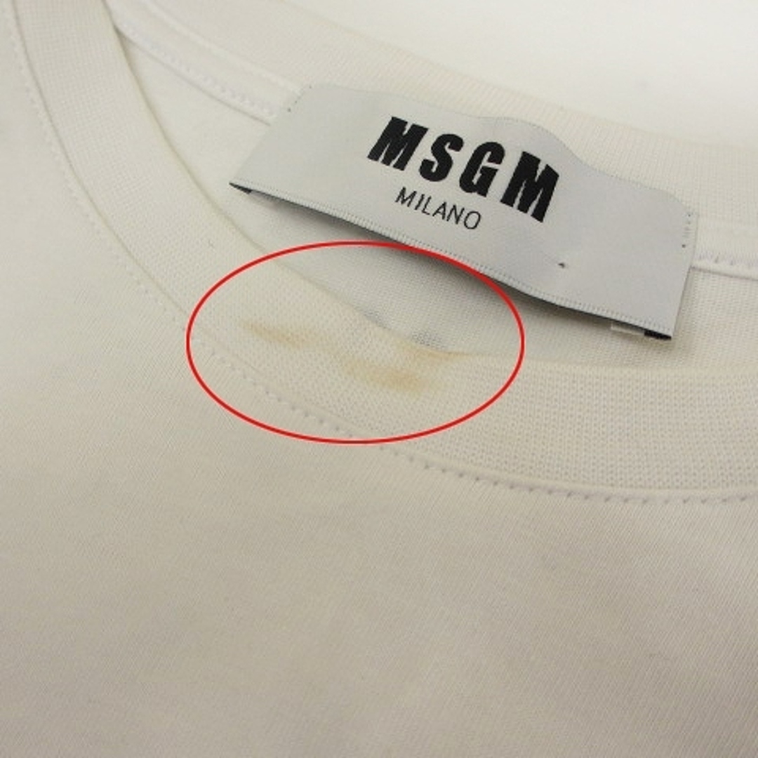 エムエスジーエム 2641MDM104 Tシャツ スカーフ コットン 白 S