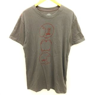 ハーレーダビッドソン(Harley Davidson)のハーレーダビッドソン Tシャツ 半袖 ロング丈 ヘルメット コットン グレー M(Tシャツ/カットソー(半袖/袖なし))