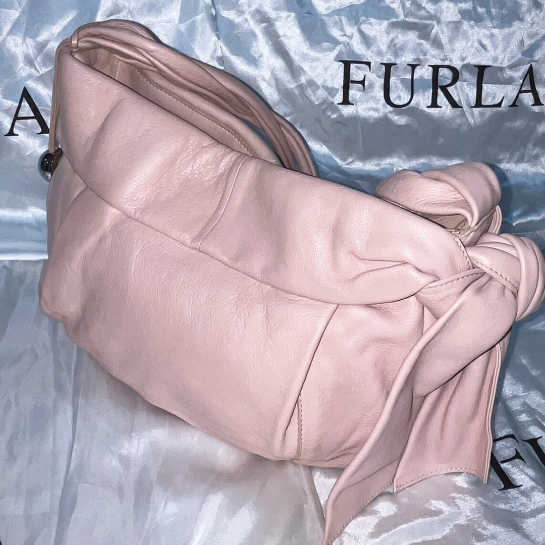 極美品　FURLA フルラ ショルダーバック　ミニバック　ピンク