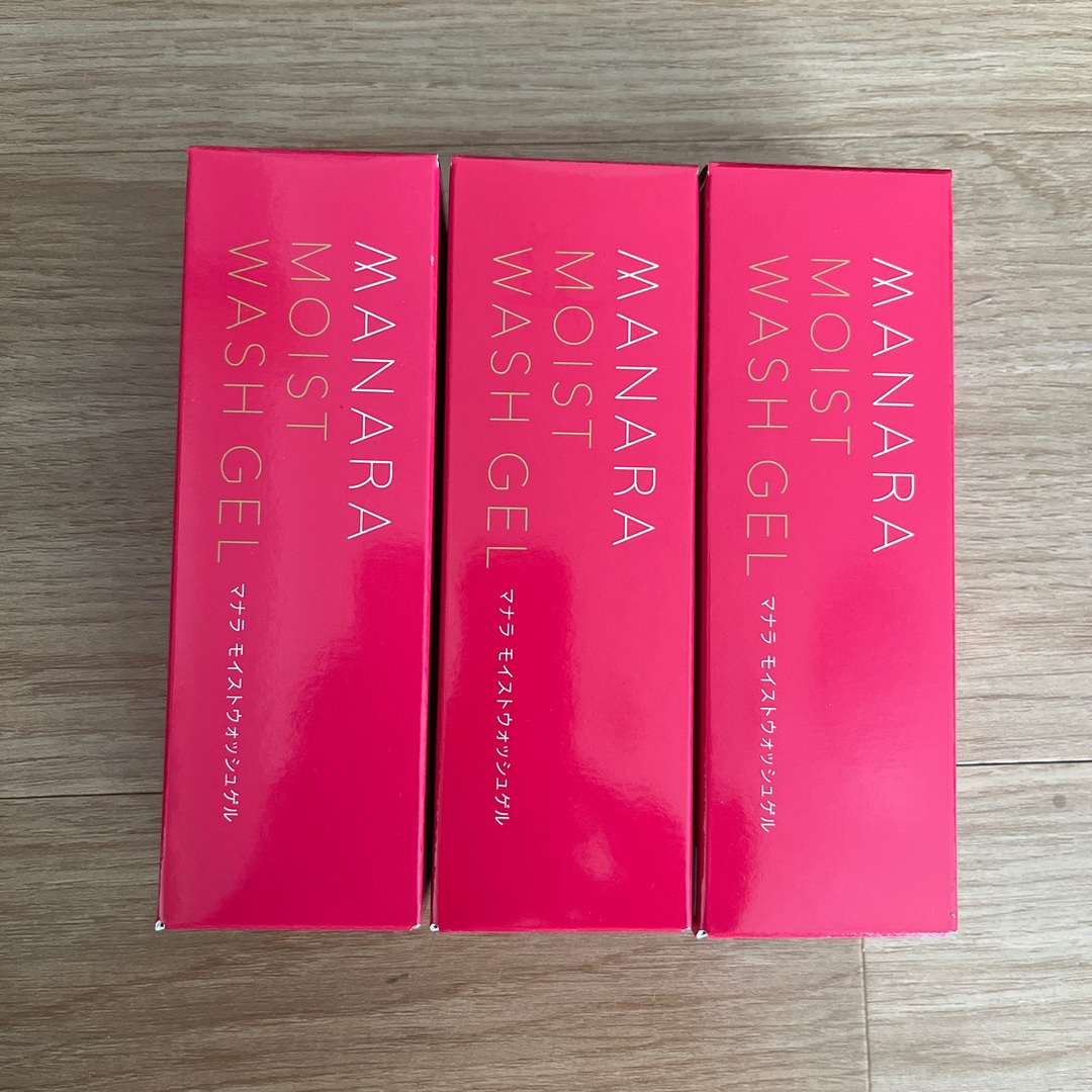 maNara(マナラ)のマナラ　モイストウォッシュゲル　3本　セット コスメ/美容のスキンケア/基礎化粧品(洗顔料)の商品写真