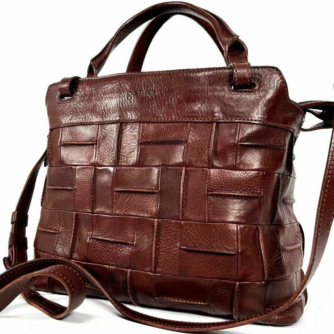極美品 ゲンテン マトォーネ 2way ショルダーバッグ トートバッグ 希少