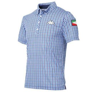 カッパ(Kappa)のKAPPA GOLF ITALIA 半袖ゴルフシャツ イタリアンブルー Mサイズ(ウエア)