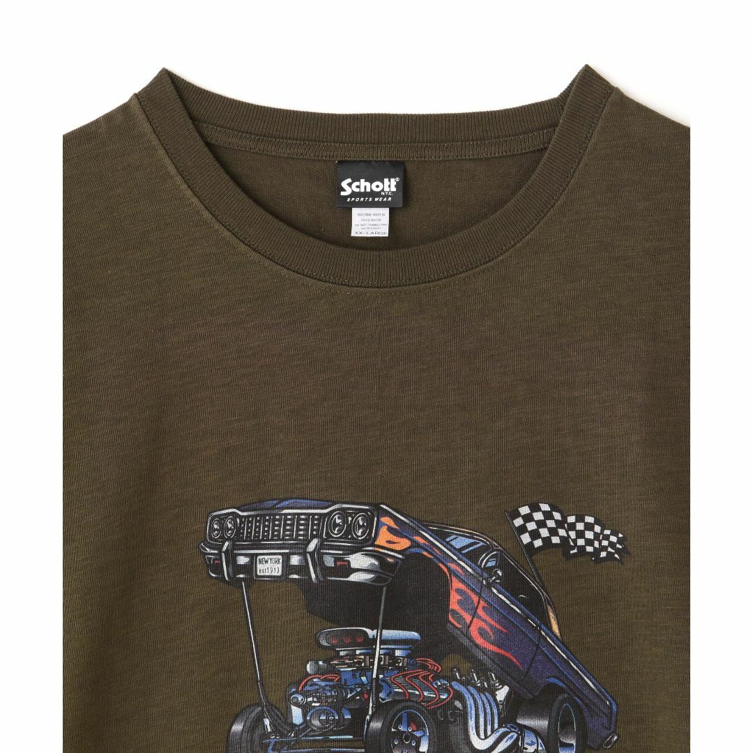 Schott NYC ショット CUSTOM CAR LS T-SHIRTホット