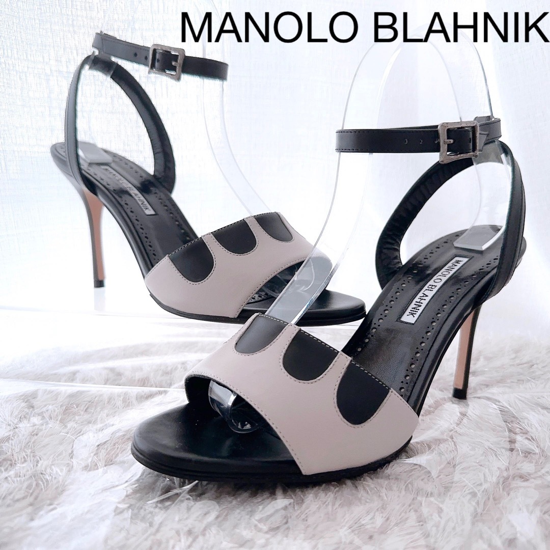 MANOLO BLAHNIK(マノロブラニク)のMANOLO BLAHNIK マノロブラニク　ハイヒール　サンダル　靴　極美品 レディースの靴/シューズ(サンダル)の商品写真