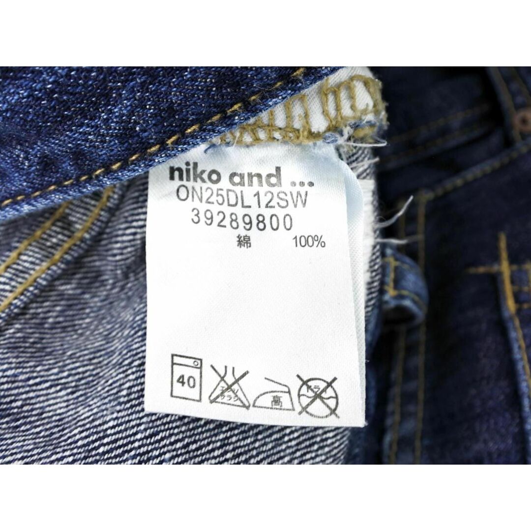 niko and...(ニコアンド)のniko and ニコ アンド USED加工 テーパード デニムパンツ size2/青 ■■ レディース レディースのパンツ(デニム/ジーンズ)の商品写真