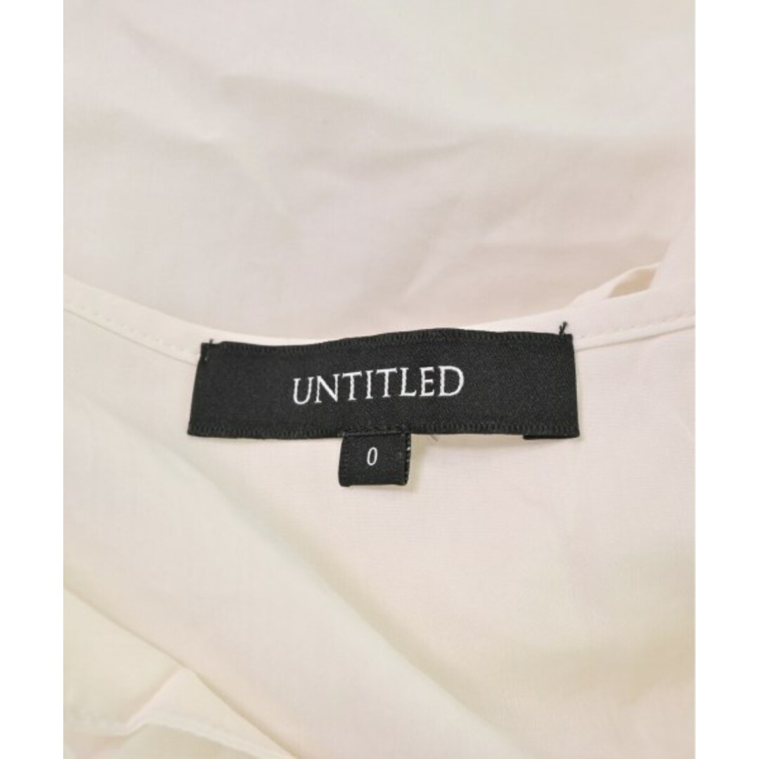 UNTITLED(アンタイトル)のUNTITLED アンタイトル カジュアルシャツ 0(S位) アイボリー 【古着】【中古】 レディースのトップス(シャツ/ブラウス(長袖/七分))の商品写真