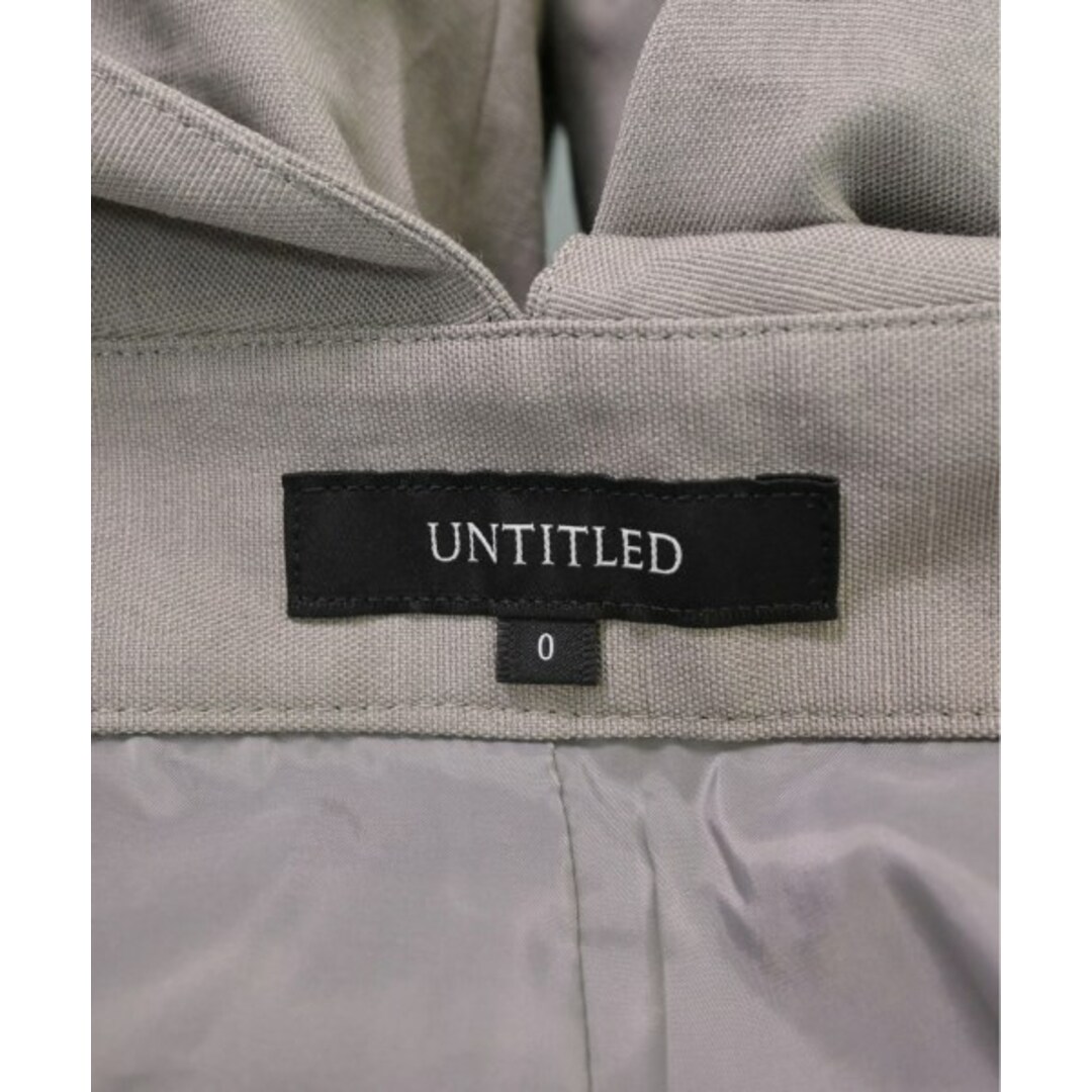 UNTITLED(アンタイトル)のUNTITLED オールインワン/サロペット 0(XS位) グレーベージュ 【古着】【中古】 レディースのパンツ(サロペット/オーバーオール)の商品写真