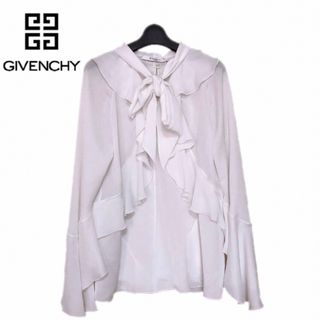 ジバンシィ(GIVENCHY)の【新品】GIVENCHY ジバンシィ フレアー ブラウス シャツ ホワイト(シャツ/ブラウス(長袖/七分))