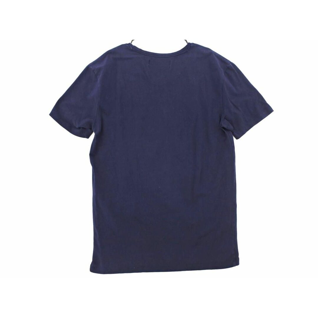 ZARA(ザラ)のZARA ザラ Vネック Tシャツ sizeM/紺 ■◆ メンズ メンズのトップス(Tシャツ/カットソー(半袖/袖なし))の商品写真