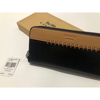 コーチ(COACH)の新品 coach コーチ　長財布 オックスブラッド×ブラック  F21369(長財布)