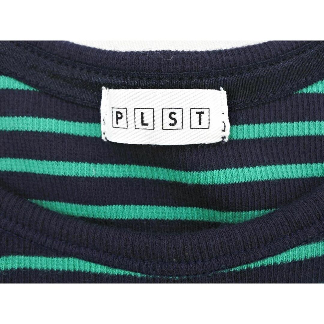 PLST(プラステ)のPLST プラステ ボーダー ロング タンクトップ size2/紺ｘ緑 ■◆ レディース レディースのトップス(タンクトップ)の商品写真