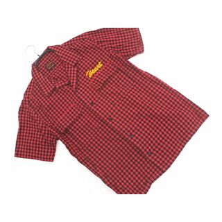ビームス(BEAMS)のビームスハート ギンガムチェック 刺繍 シャツ sizeS/赤ｘ黒 ■◆ メンズ(シャツ)