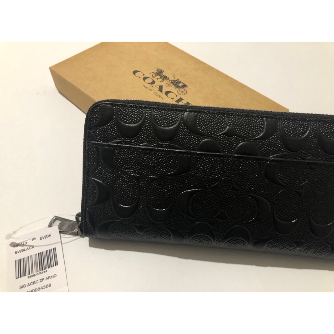 新品 coach コーチ 長財布 ブラック F58113長財布 - 長財布