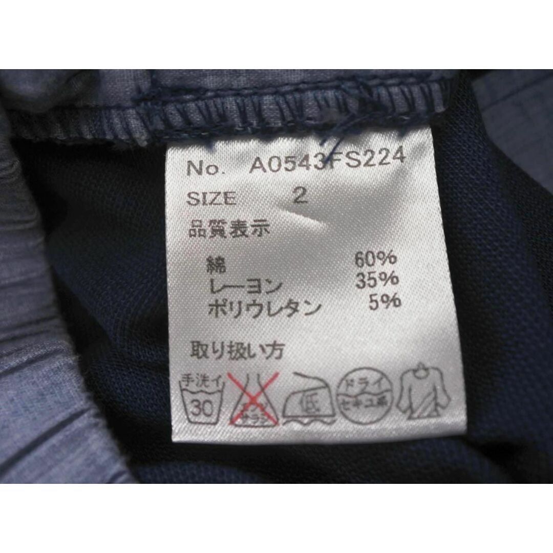 alcali(アルカリ)のalcali アルカリ タック タイト スカート size2/紺 ■■ レディース レディースのスカート(ミニスカート)の商品写真