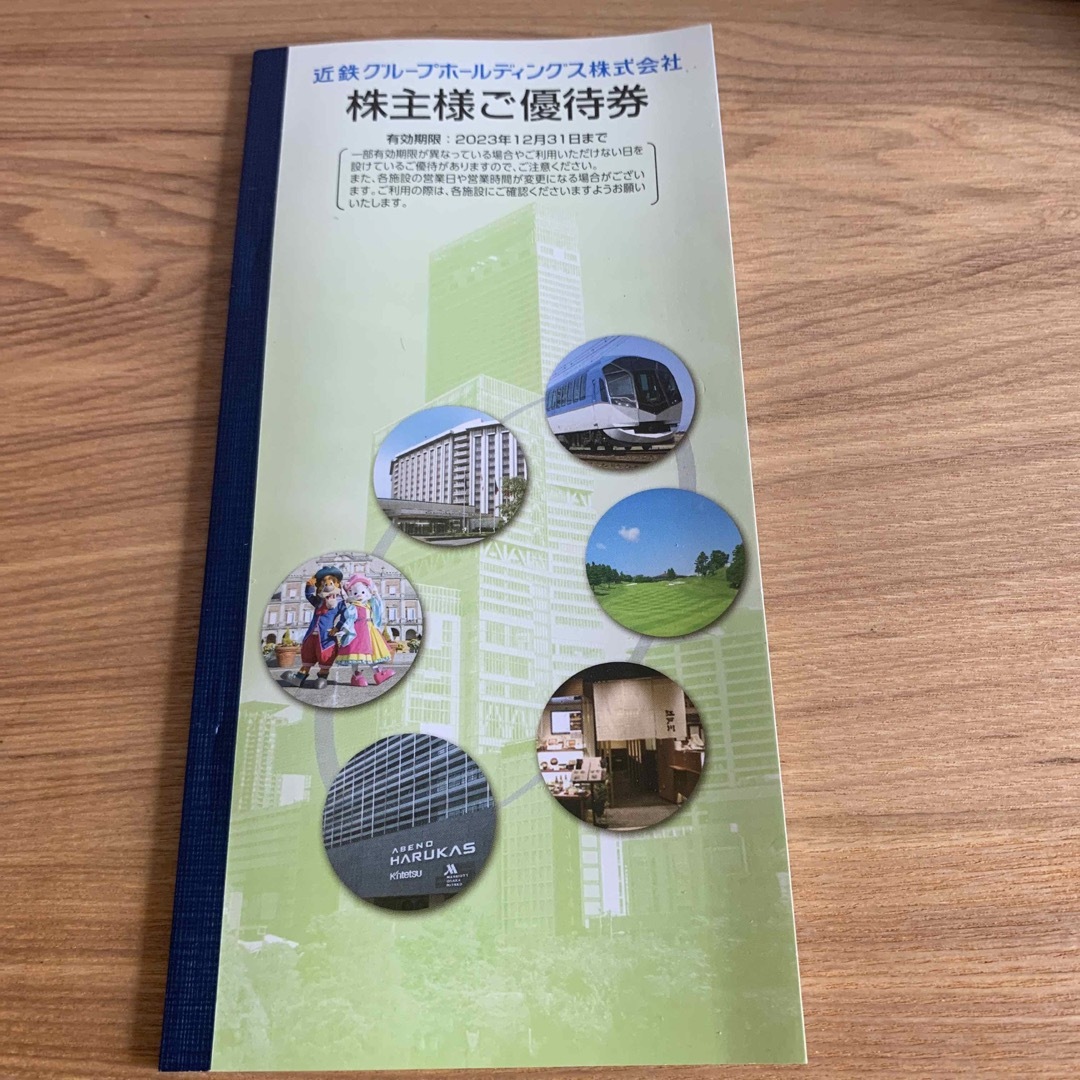 匿名配送　送料無料　近鉄グループホールディングス　株主優待券　1冊　最新 チケットの優待券/割引券(その他)の商品写真