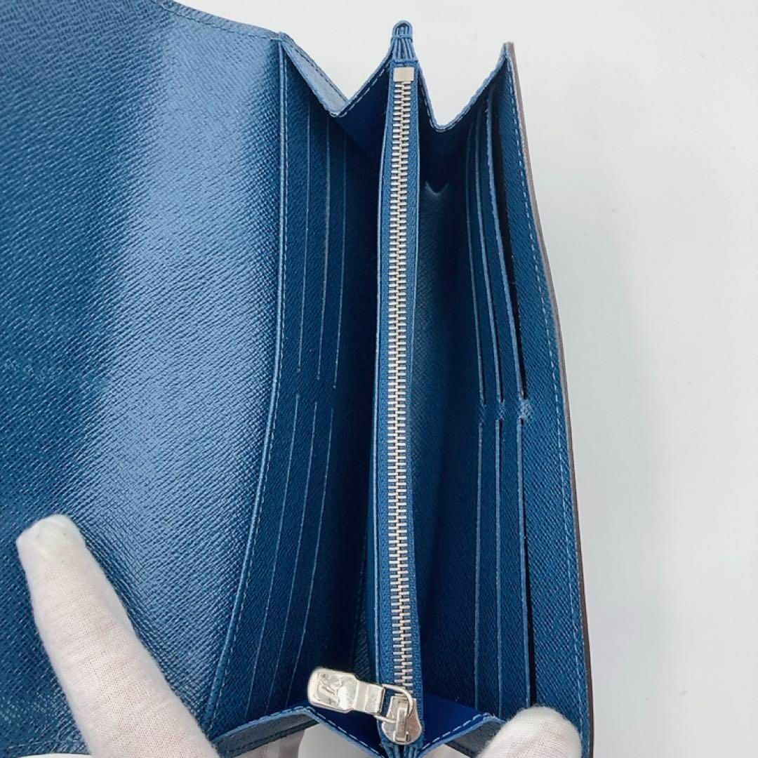 LOUIS VUITTON(ルイヴィトン)のルイヴィトン M60585 エピ ポルトフォイユ サラ 長財布 ブルー ネイビー メンズのファッション小物(長財布)の商品写真