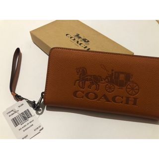 コーチ(COACH)の新品 coach コーチ 長財布 オレンジ c3548(長財布)