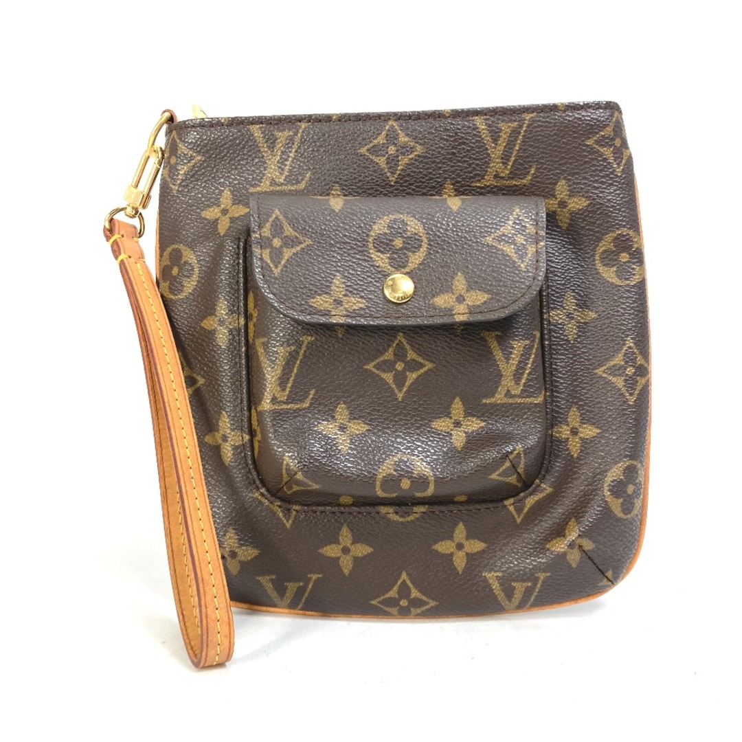 ルイヴィトン LOUIS VUITTON パルティシオン M51901 モノグラム ストラップ付 クラッチバッグ ポーチ モノグラムキャンバス ブラウン