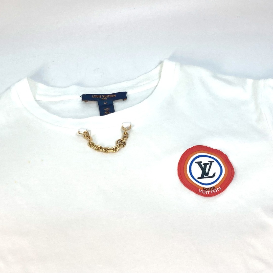 LOUIS VUITTON(ルイヴィトン)のルイヴィトン LOUIS VUITTON レインボーパッチ ワッペン アパレル トップス  半袖Ｔシャツ コットン ホワイト レディースのトップス(Tシャツ(半袖/袖なし))の商品写真