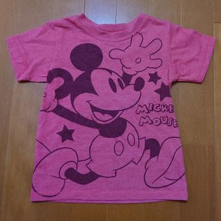 ディズニー(Disney)のDisney ミッキー Tシャツ 110 レッド(Tシャツ/カットソー)