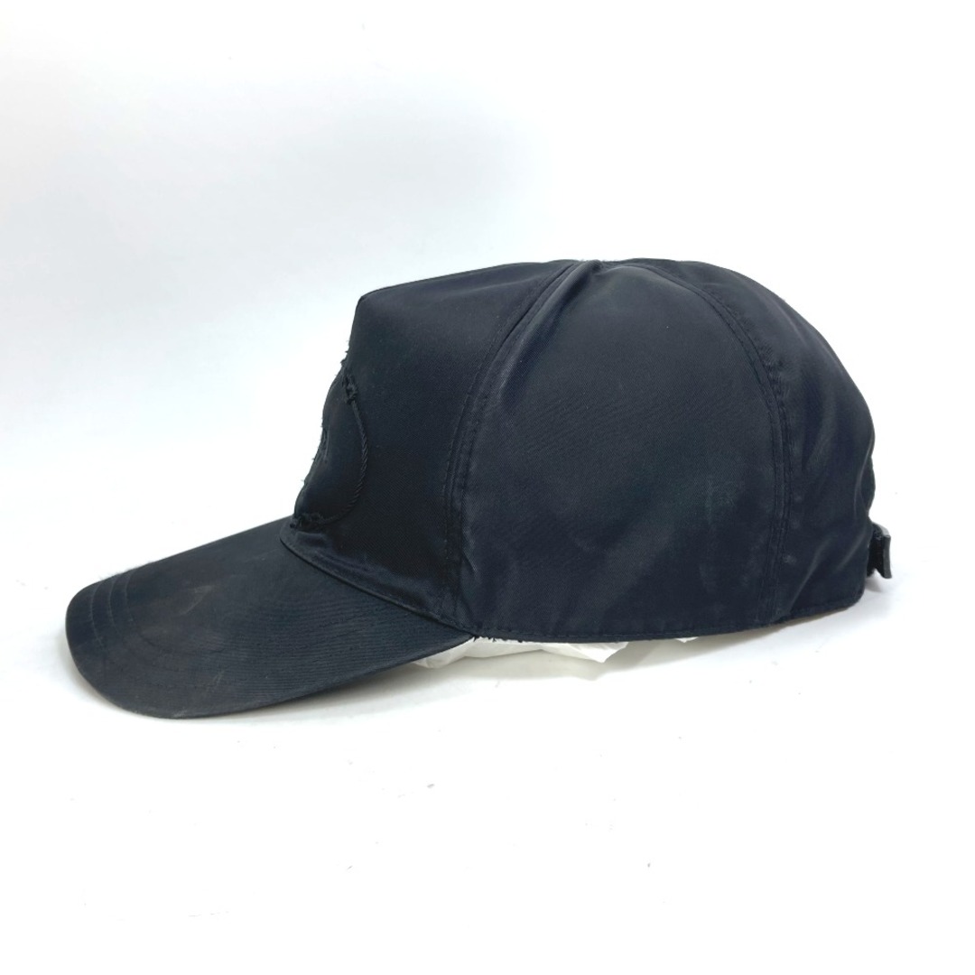 PRADA(プラダ)のプラダ PRADA トライアングルロゴ 三角ロゴ プレート 2HC587 帽子 キャップ帽 ベースボール キャップ ナイロン ブラック メンズの帽子(キャップ)の商品写真