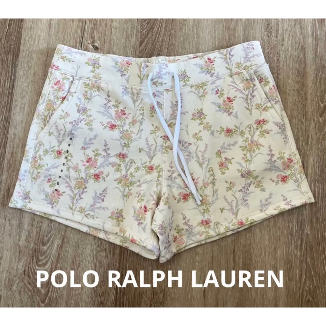 POLO RALPH LAUREN(ポロラルフローレン)のPOLO ラルフローレン　ショートパンツ　スエット　花柄　米国購入　新品 レディースのパンツ(ショートパンツ)の商品写真