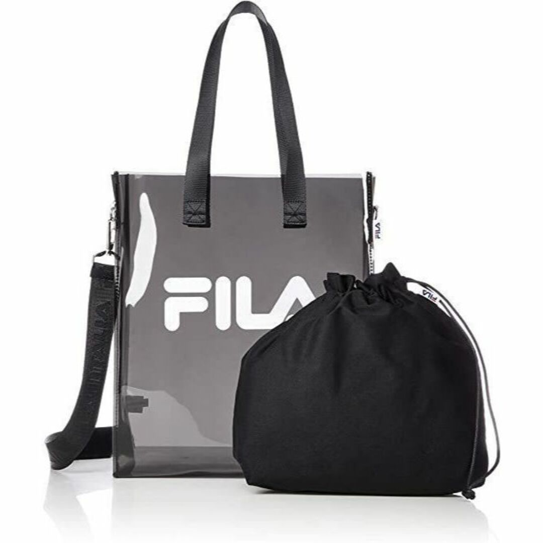 FILA(フィラ)の【新品】[ブラック]  FILA クリアトートバッグ FM2146 ③ レディースのバッグ(トートバッグ)の商品写真