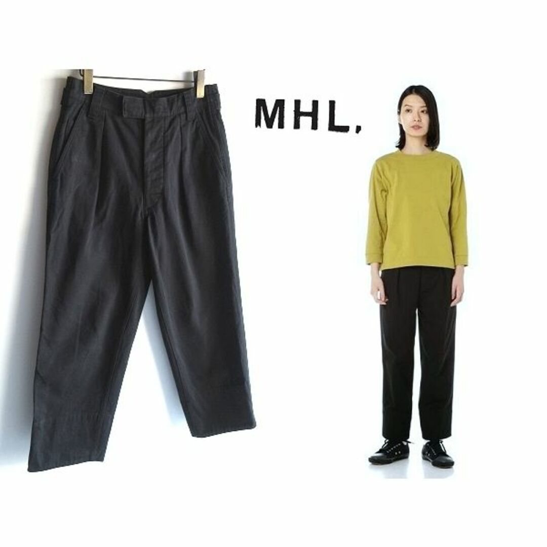 MHL. - MHL. 2019AW WASHED COTTON DRILL パンツ 1 黒の通販 by