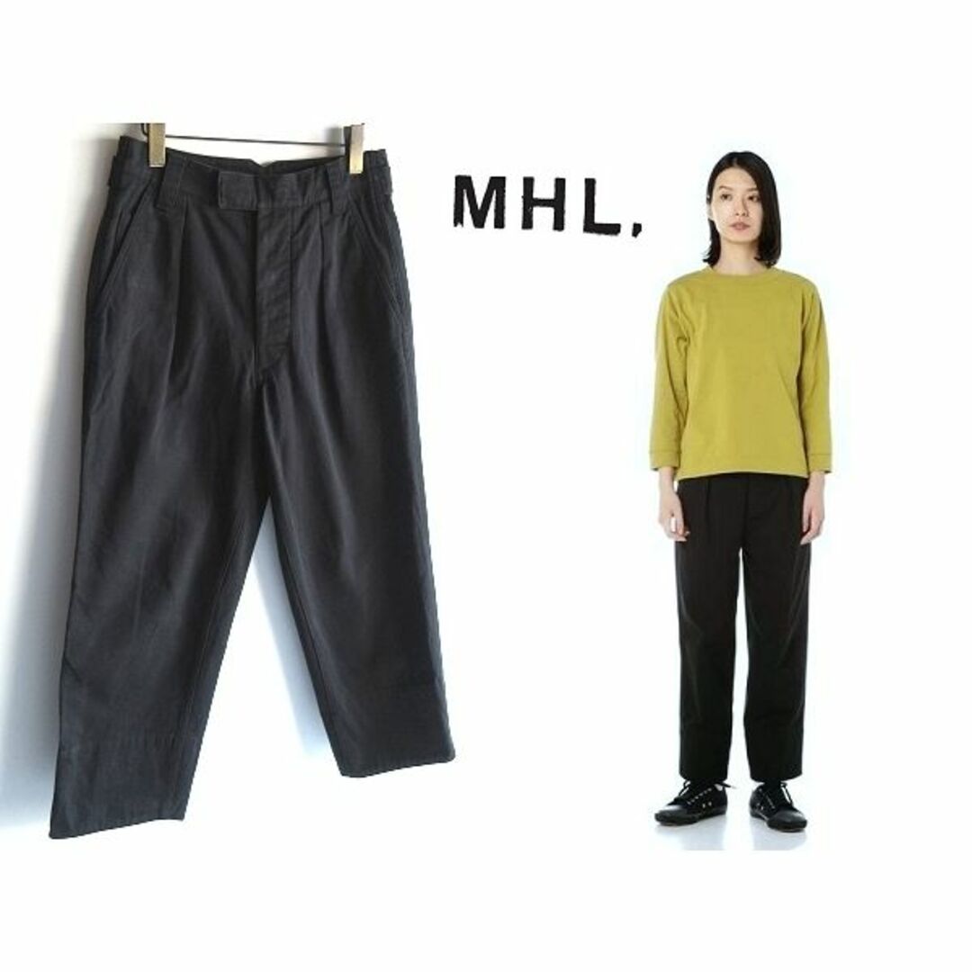 美品 MHL. 2022AW DENSE COTTON DRILL ワークパンツワークパンツ