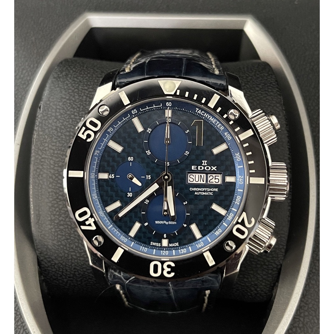 EDOX   クラス1 クロノオフショア 01114-3-BUIN-L 自動巻