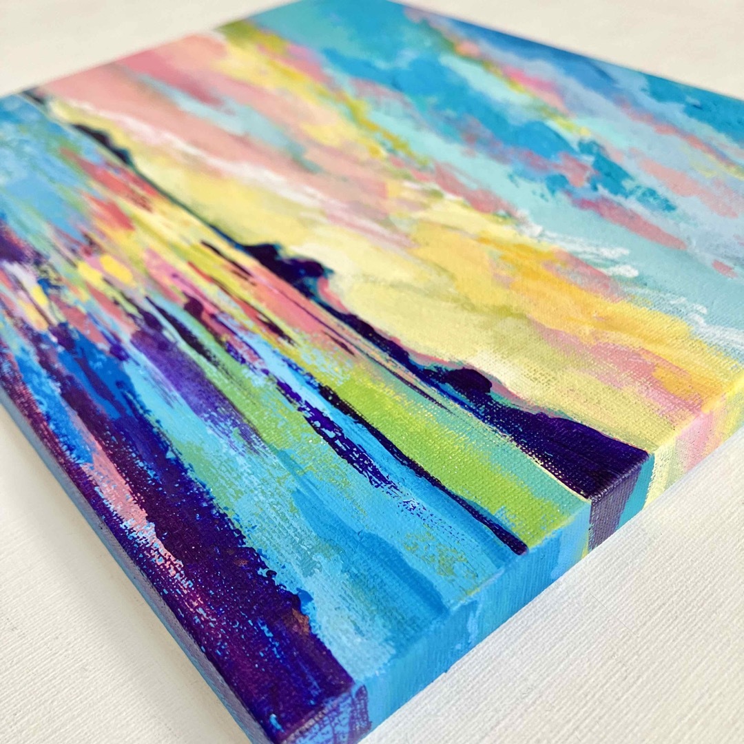 マジックアワー*テクスチャーアート 絵画 風景画 海 抽象画 マジックアワー*テクスチャーアート 絵画 風景画 海 抽象画