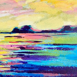 マジックアワー*テクスチャーアート 絵画 風景画 海 抽象画 マジックアワー*テクスチャーアート 絵画 風景画 海 抽象画