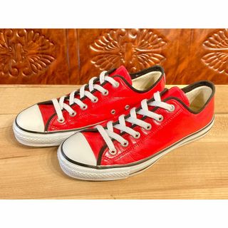 コンバース(CONVERSE)の★希少レア!コンバース オールスターエナメル 赤/黒 ビンテージ 237★(スニーカー)