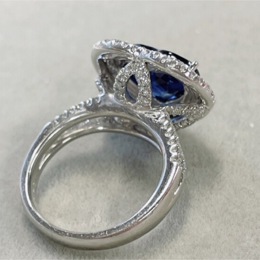 サファイア3.27ct ハートリング　ローヤルブル レディースのアクセサリー(リング(指輪))の商品写真