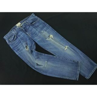 カレントエリオット(Current Elliott)のCurrent/Elliott カレントエリオット ダメージ加工 デニムパンツ size28/青 ■■ レディース(デニム/ジーンズ)