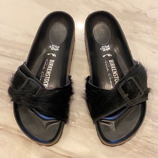 黒35リックオウエンス×ビルケンシュトックレザーサンダルBIRKENSTOCK