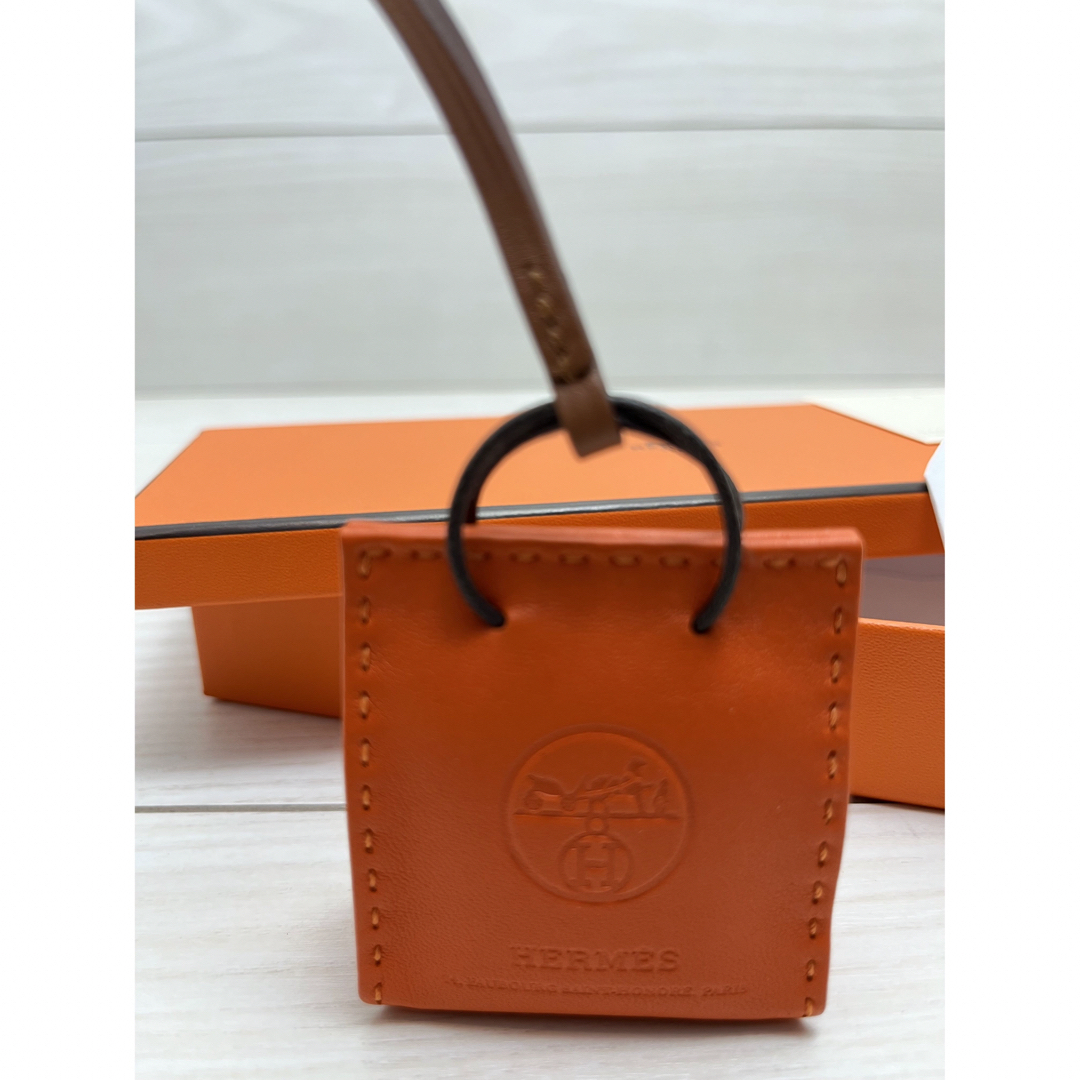 HERMES サックオランジュバックチャーム新品 4