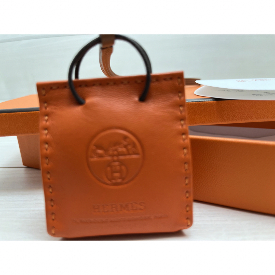 HERMES サックオランジュバックチャーム新品 2