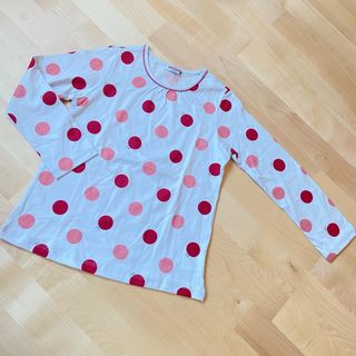 ミキハウス(mikihouse)のmikiHOUSE  未使用カットソー　ドット柄(Tシャツ/カットソー)