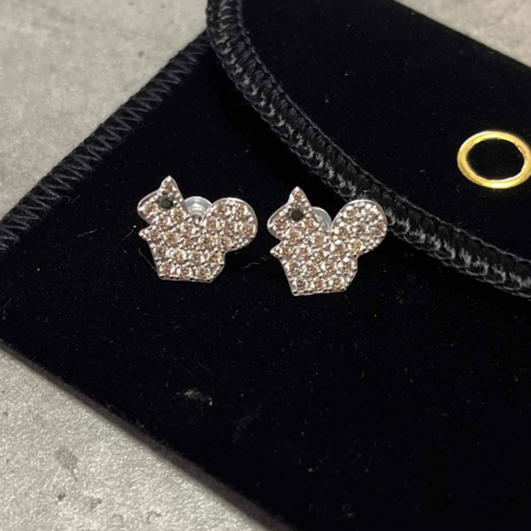 ♡本日限定お値下げ♡K18WG ダイヤ　リス　ピアス　1.0ct | フリマアプリ ラクマ