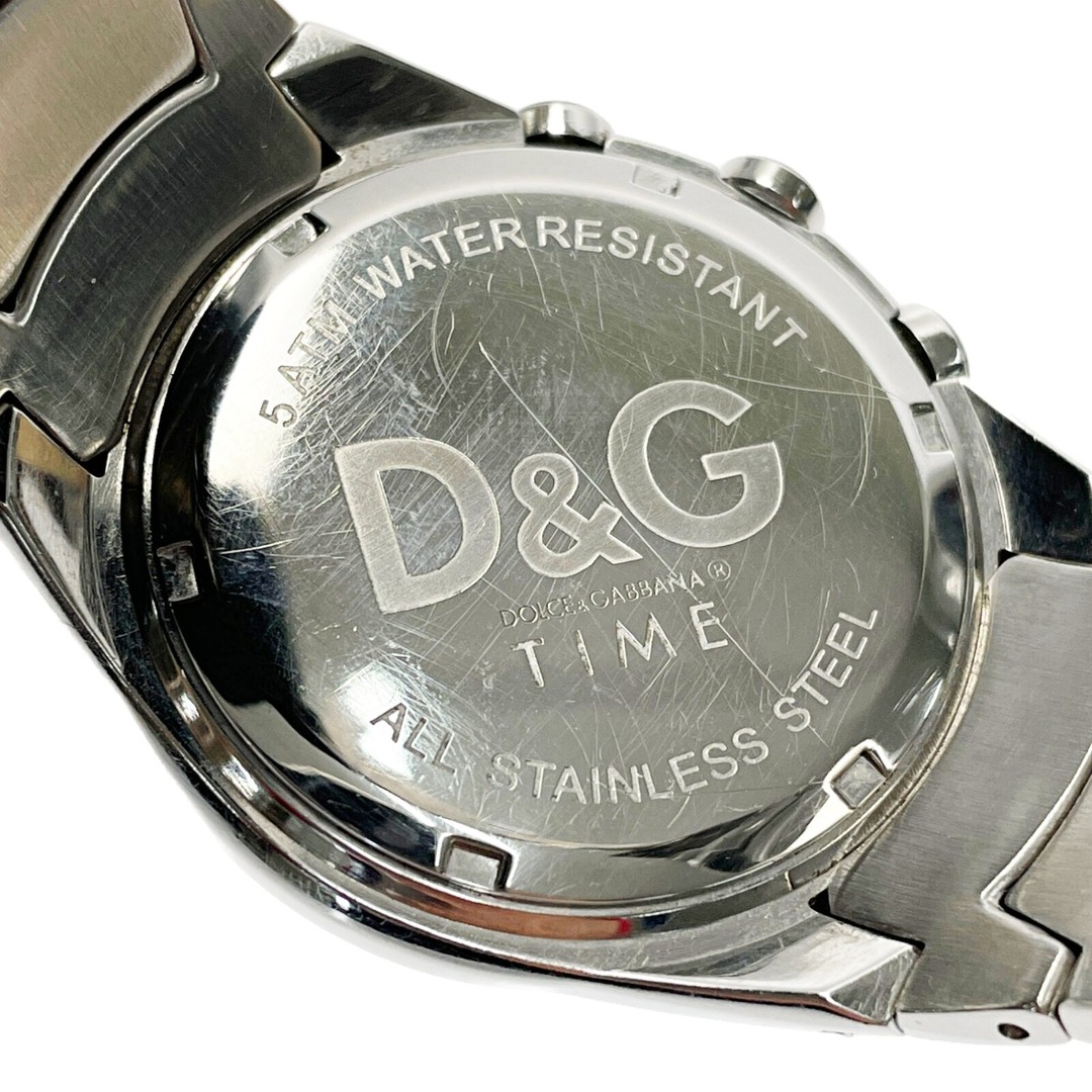 ☆☆DOLCE & GABBANA ドルチェアンドガッバーナ TIME クロノグラフ グレー×シルバー クォーツ メンズ 腕時計