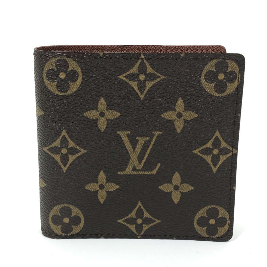 ルイヴィトン LOUIS VUITTON ポルトフォイユ・マルコ M61675 モノグラム 短財布 2つ折り財布 モノグラムキャンバス ブラウンメンズ