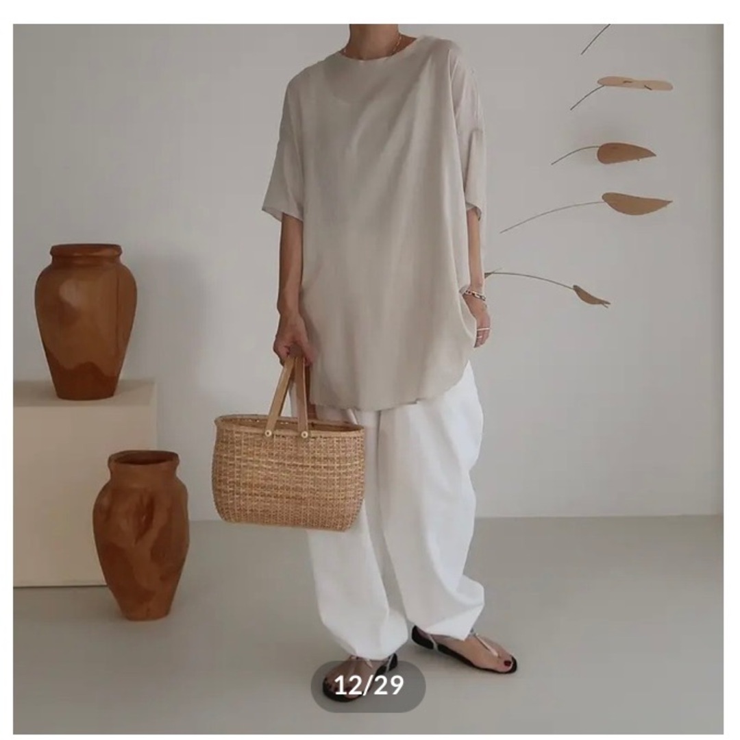 Tシャツ(半袖/袖なし) ARGUE - ORGANIC COTTON CUPRA FLOW T-SHIRTS BLOUS