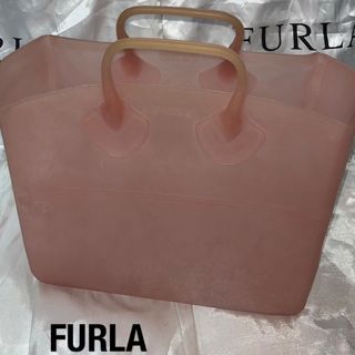 フルラ(Furla)のFURLA フルラトートバッグGUMMY FURLA ラバー　ピンク　イタリア製(その他)