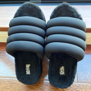 アグ(UGG)のUGG サンダル レディース 厚底 MAXI SLIDE ブラック 黒 (サンダル)