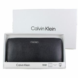 カルバンクライン(Calvin Klein)のカルバンクライン メンズ 長財布 革 財布 ブラック スキミング防止 男性 入学(長財布)