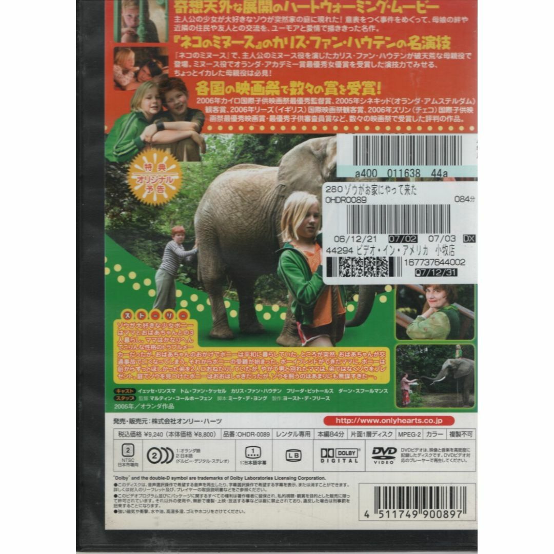 rd04727　ゾウがお家にやって来た　DVD 1