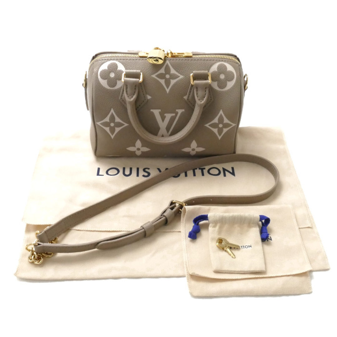 LOUIS VUITTON ルイ・ヴィトン スピーディバンドリエール20 2Wayショルダーバッグ バイカラーアンプラント トゥルトレール クレーム M46575 ICタグ レディース【未使用】【買取品】