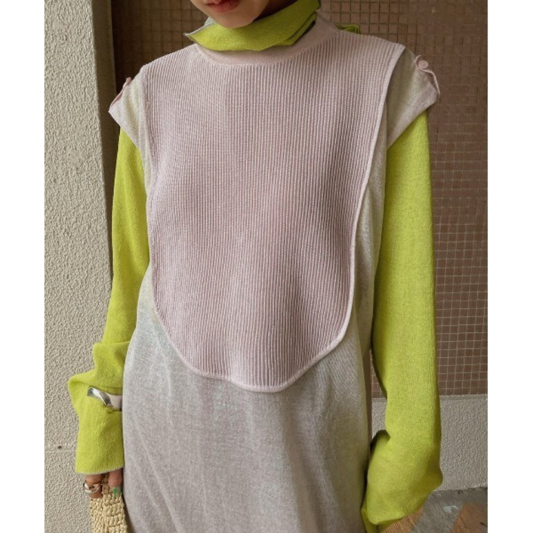 ＊美品＊ アメリ SHIRT LIKE SHEER KNIT DRESS